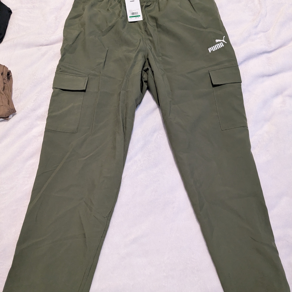 PUMA Men's Green Cargo Pants